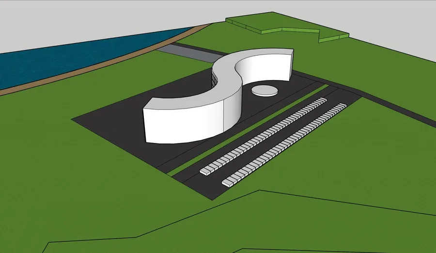 Massing, step 3: the back curves too