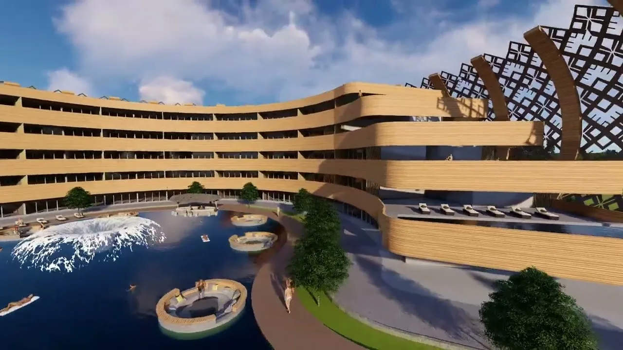 Walkthrough video of the resort hotel in Jepara