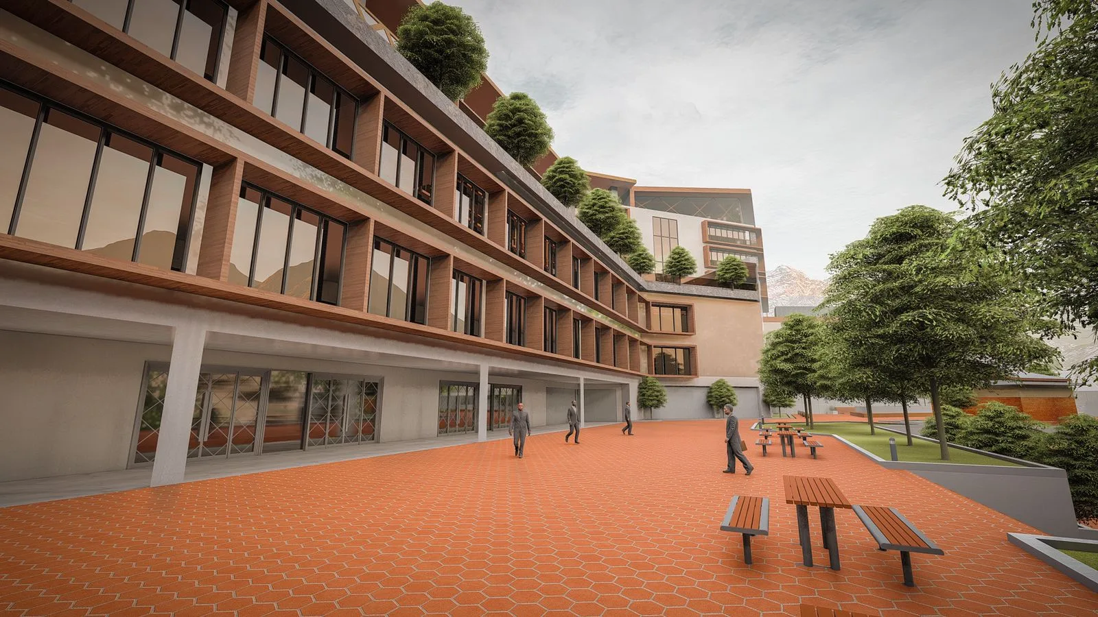 Resort hotel in the mountains, LAB.in Studio render 1
