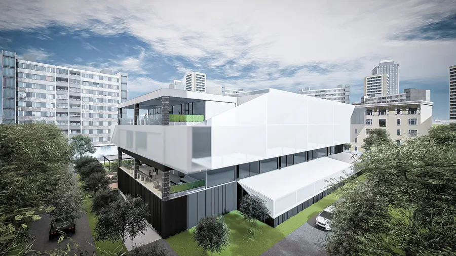 Modern commercial building, LAB.in Studio render 4