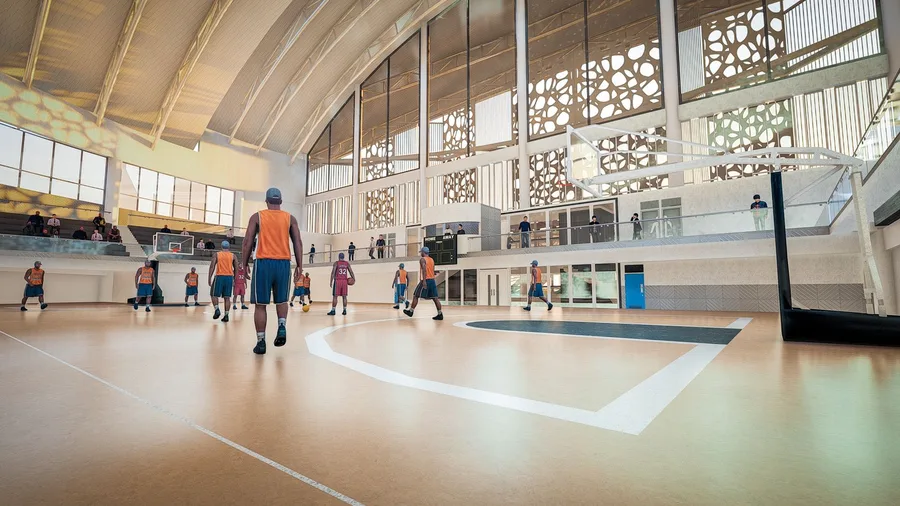 Sports hall and swimming pool, LAB.in Studio render 4