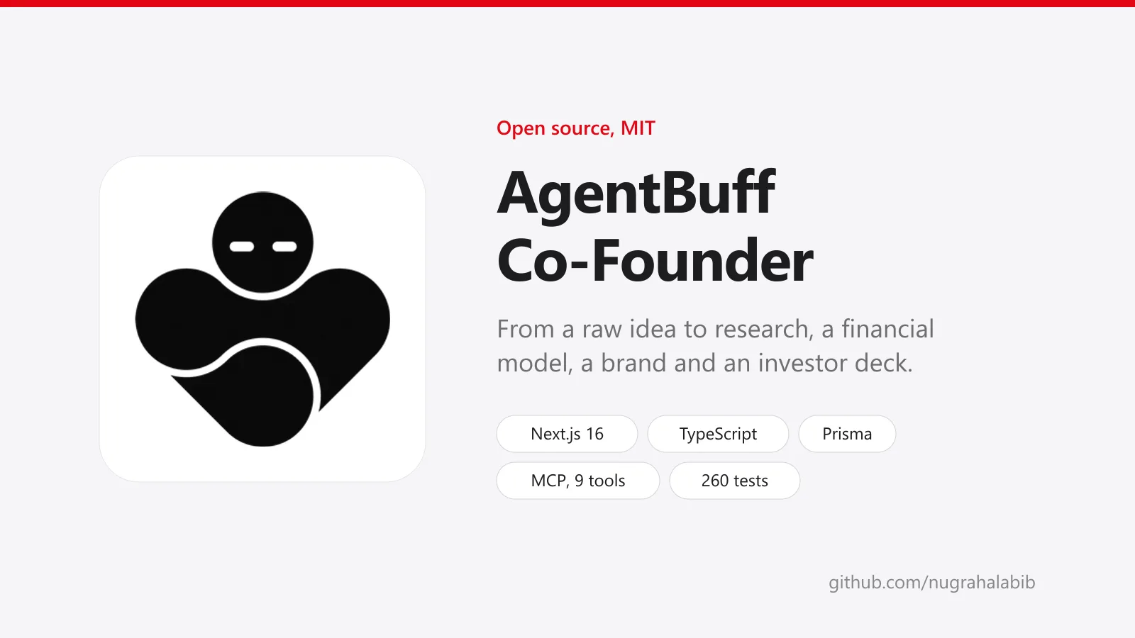 AgentBuff Co-Founder: from a raw idea to research, a financial model, a brand and an investor deck